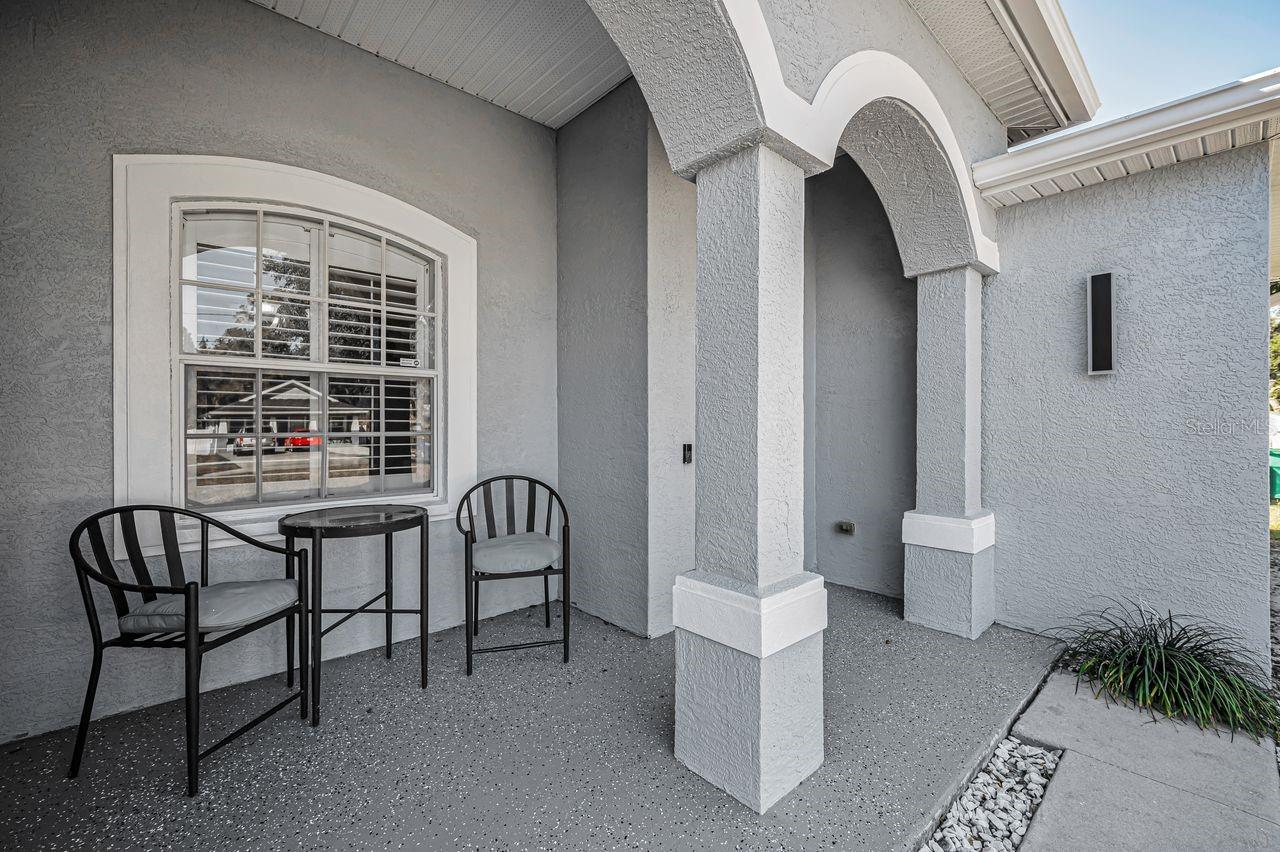 Welcoming front porch