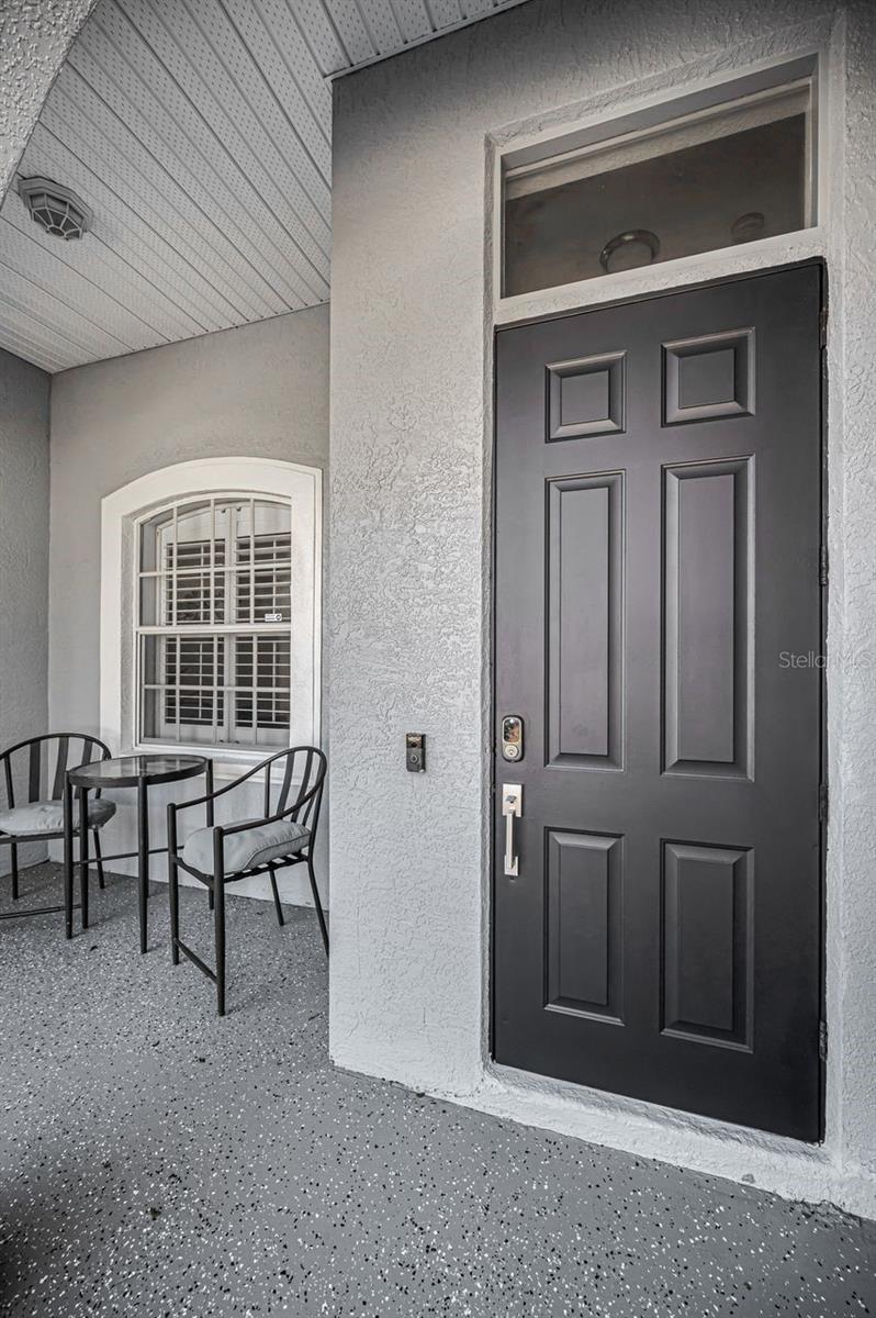 Dining area opens to kitchen and living area