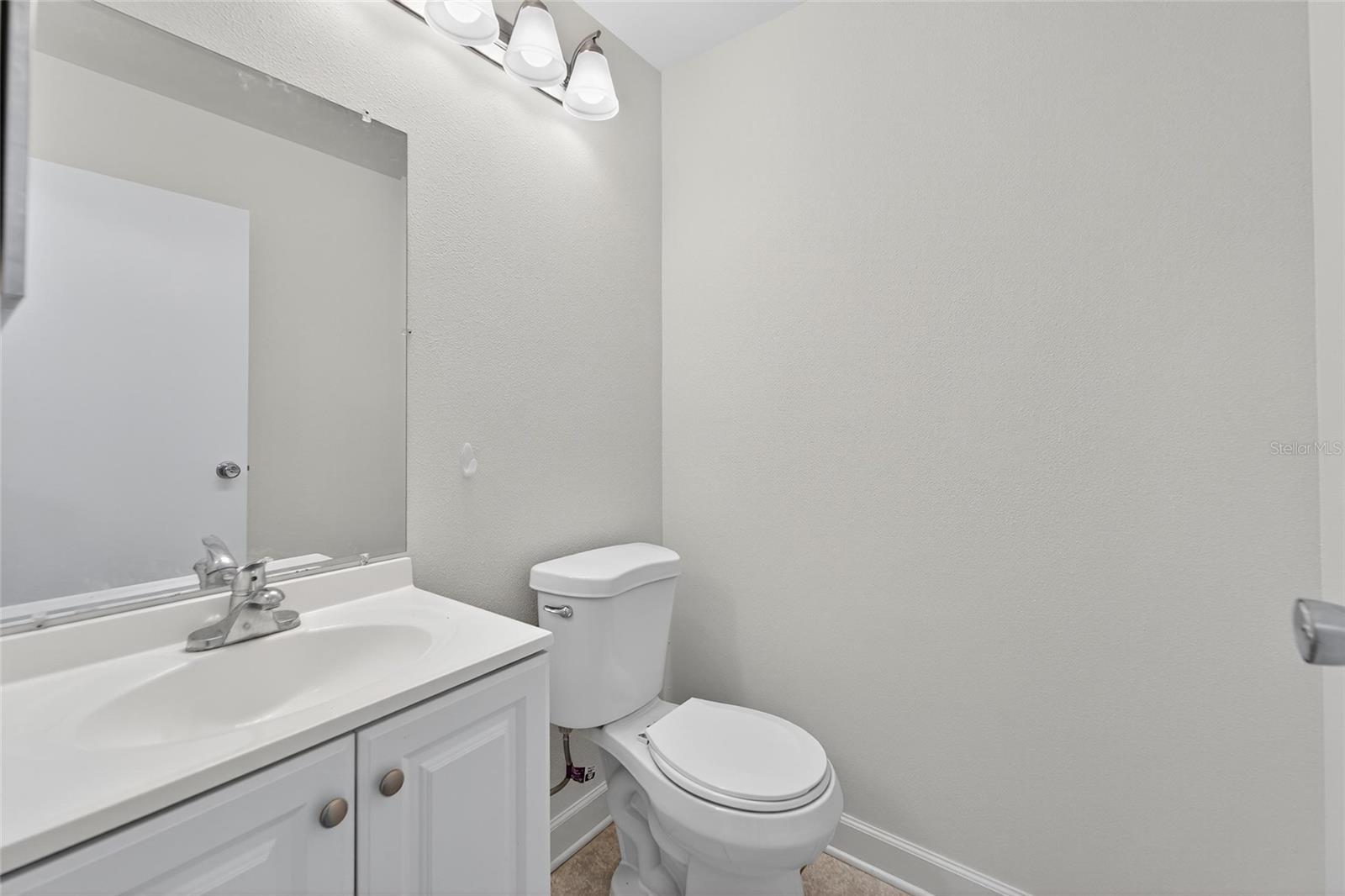 Hallway half bathroom