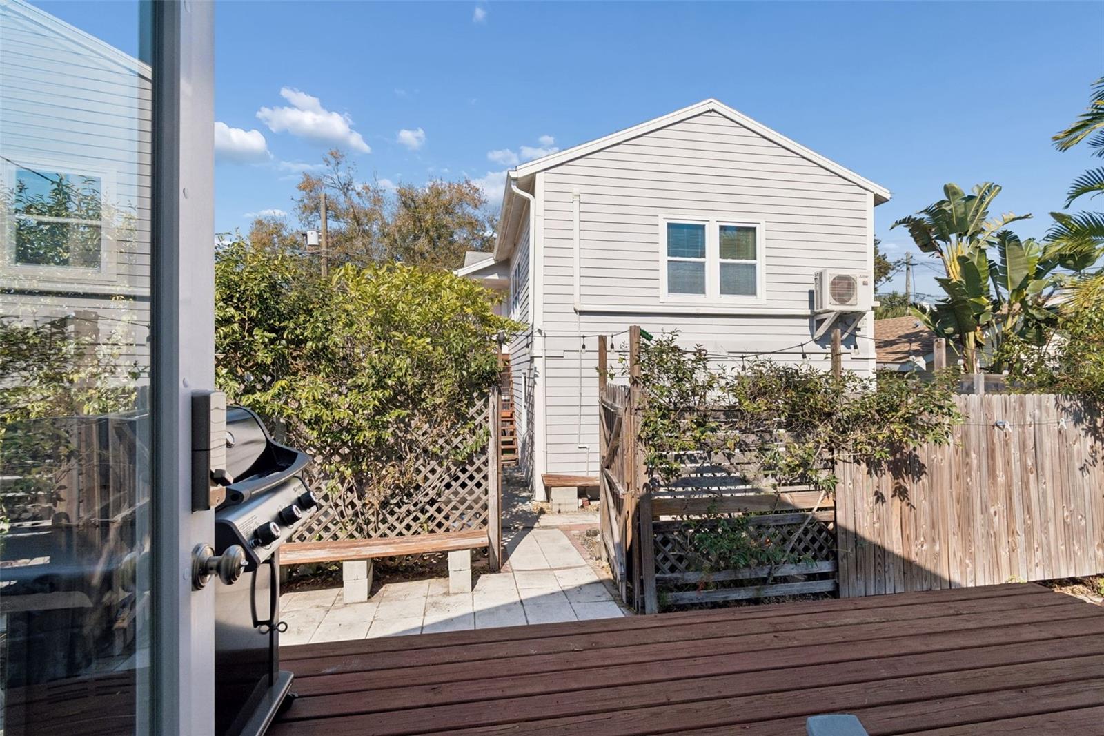 View from back door to back of property