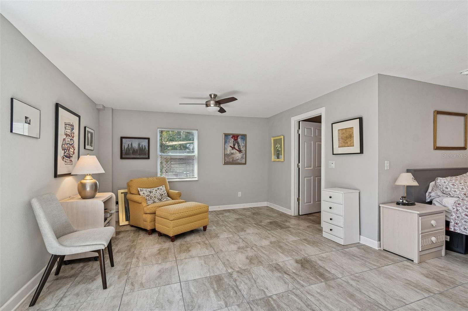 Sitting area of studio