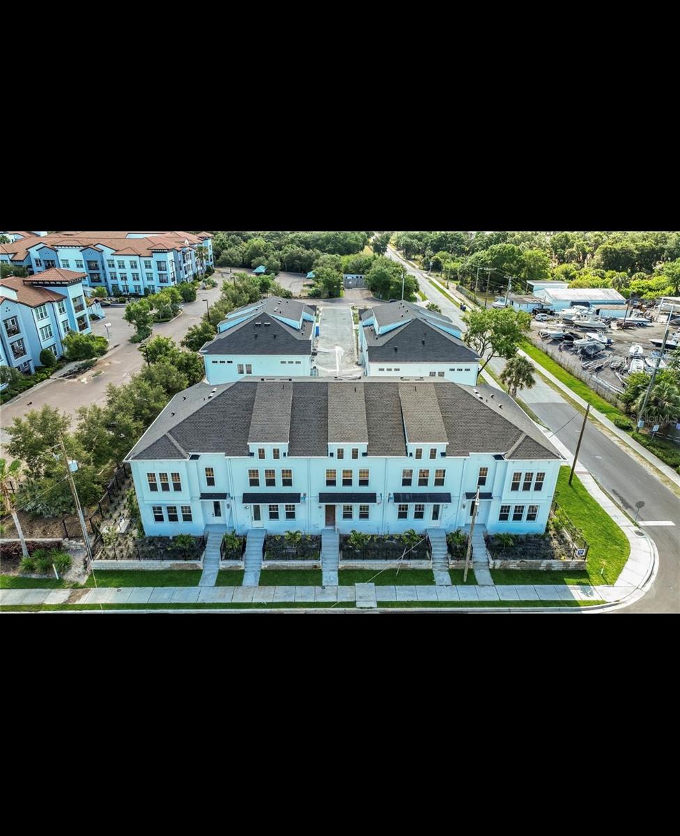 Ariel view of the front exteror