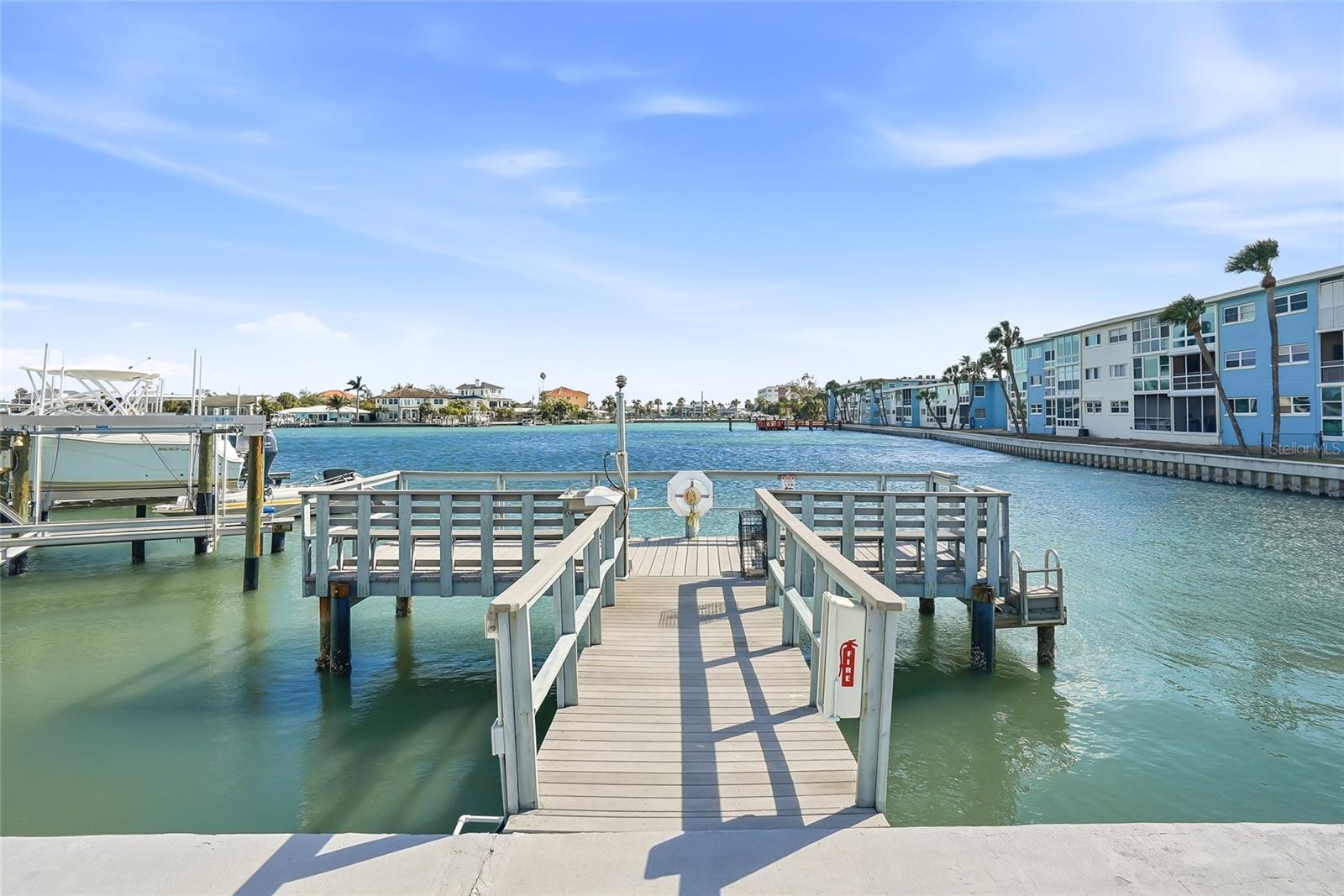 The fishing pier is a great place to relax and watch the birds.