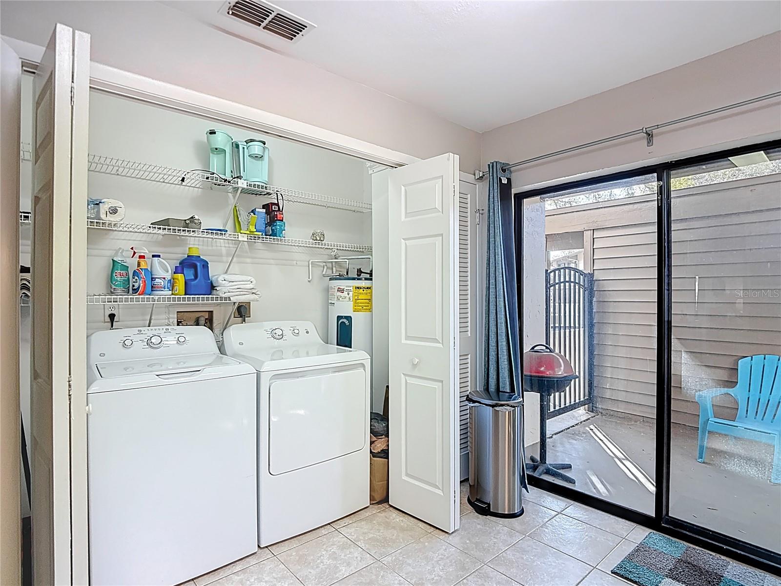 LAUNDRY CLOSET IN KITCHEN