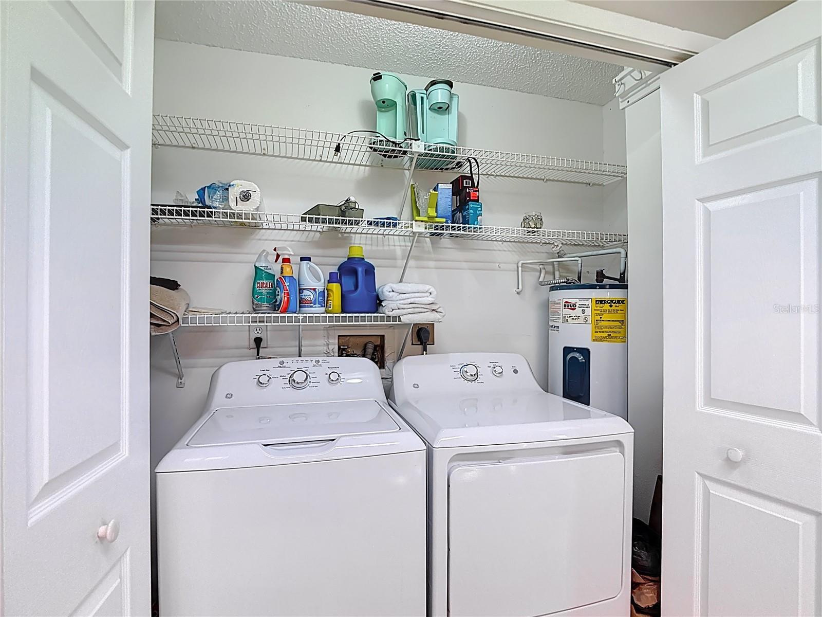 LAUNDRY CLOSET IN KITCHEN