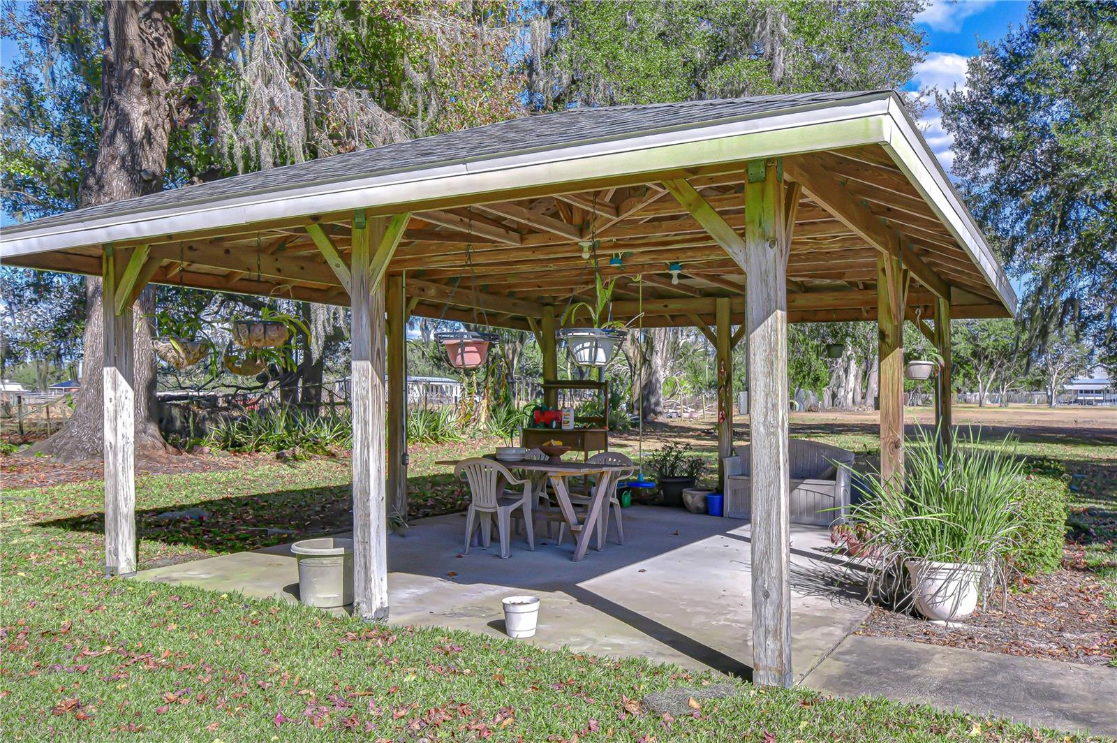 Gazebo provides a great entertaining space!
