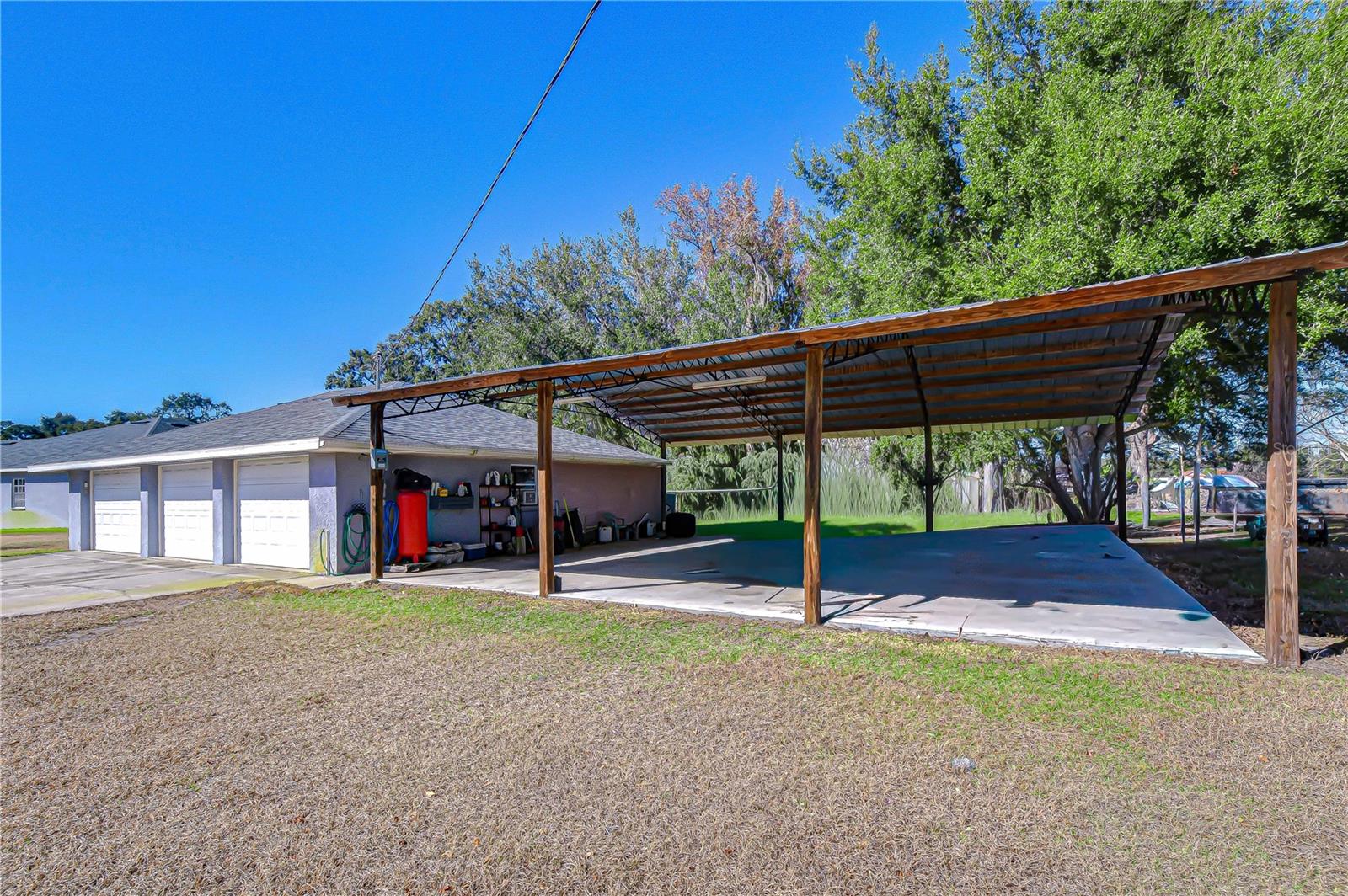 So much space to store boats, Rv's or additional vehicles!