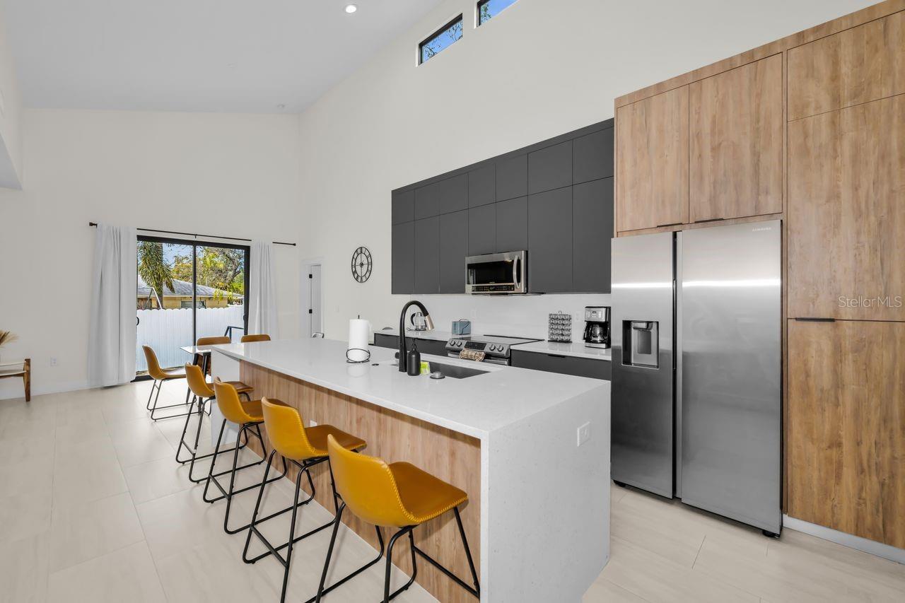 Sleek and stylish, this kitchen is ready to serve!
