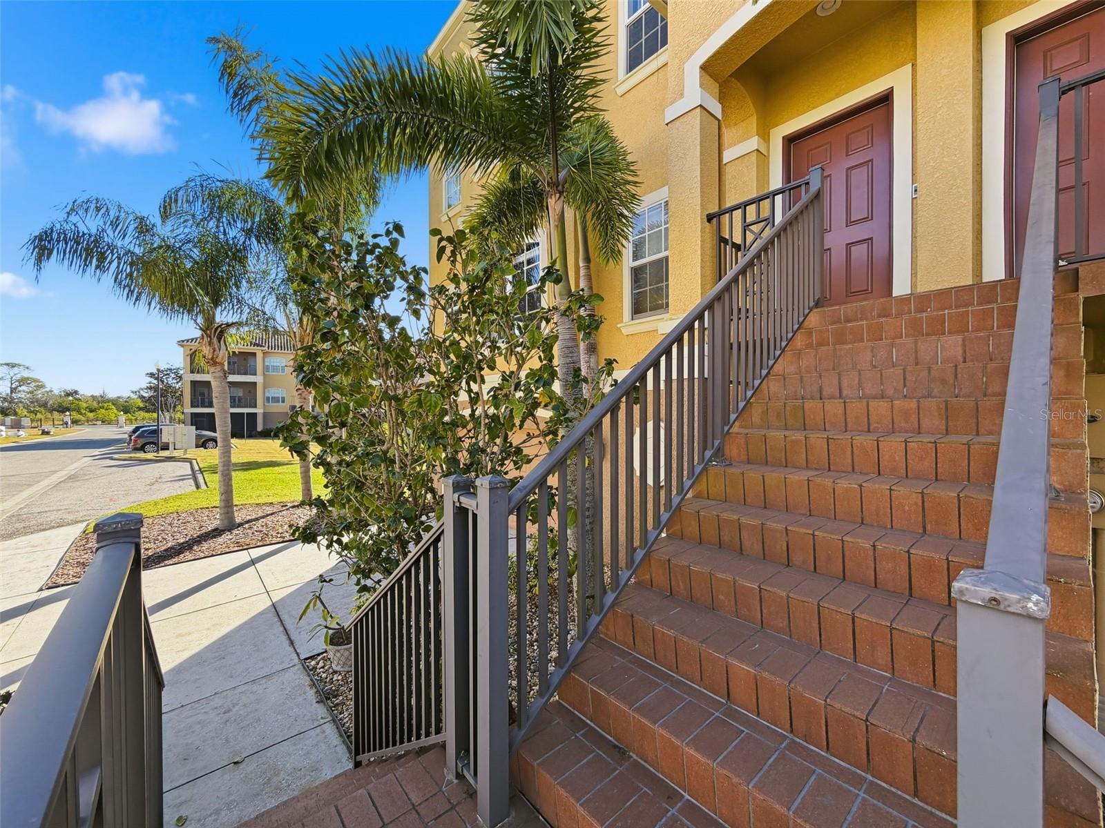 Entry to the townhouse