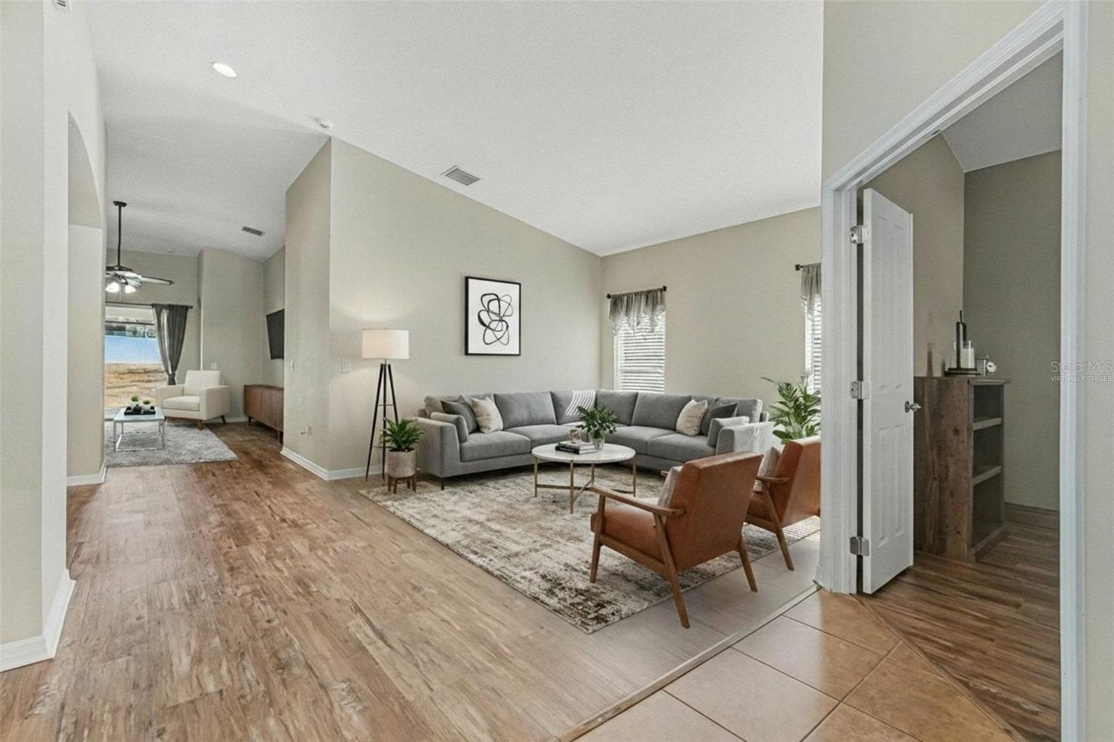 Living Room Virtually Staged