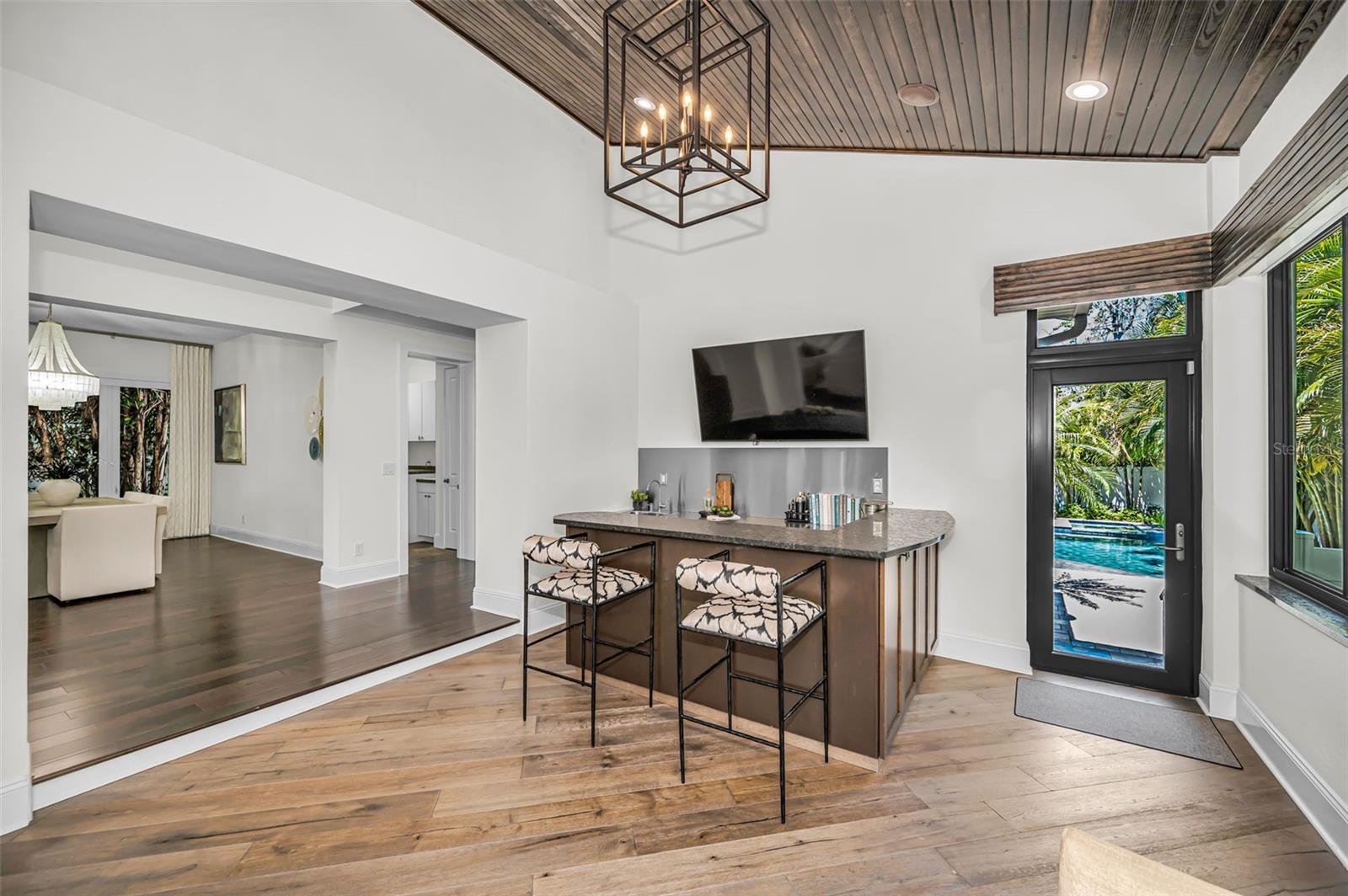 And also just through the door to your elevated backyard haven.