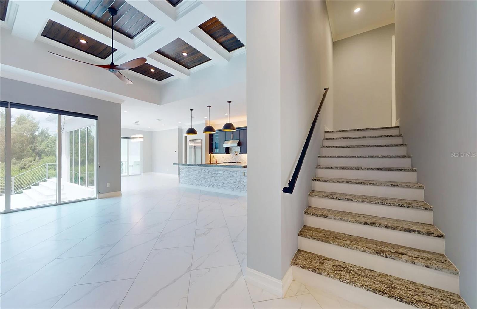 Stairs to 2 bedrooms upstairs