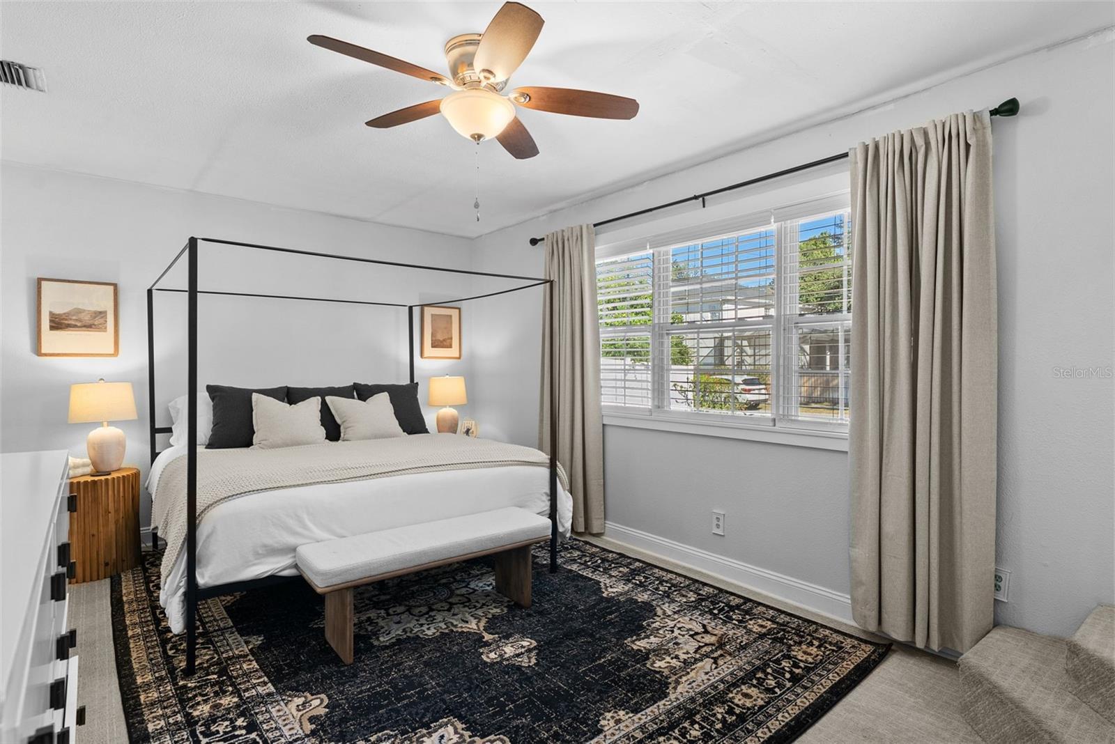 master bed natural light