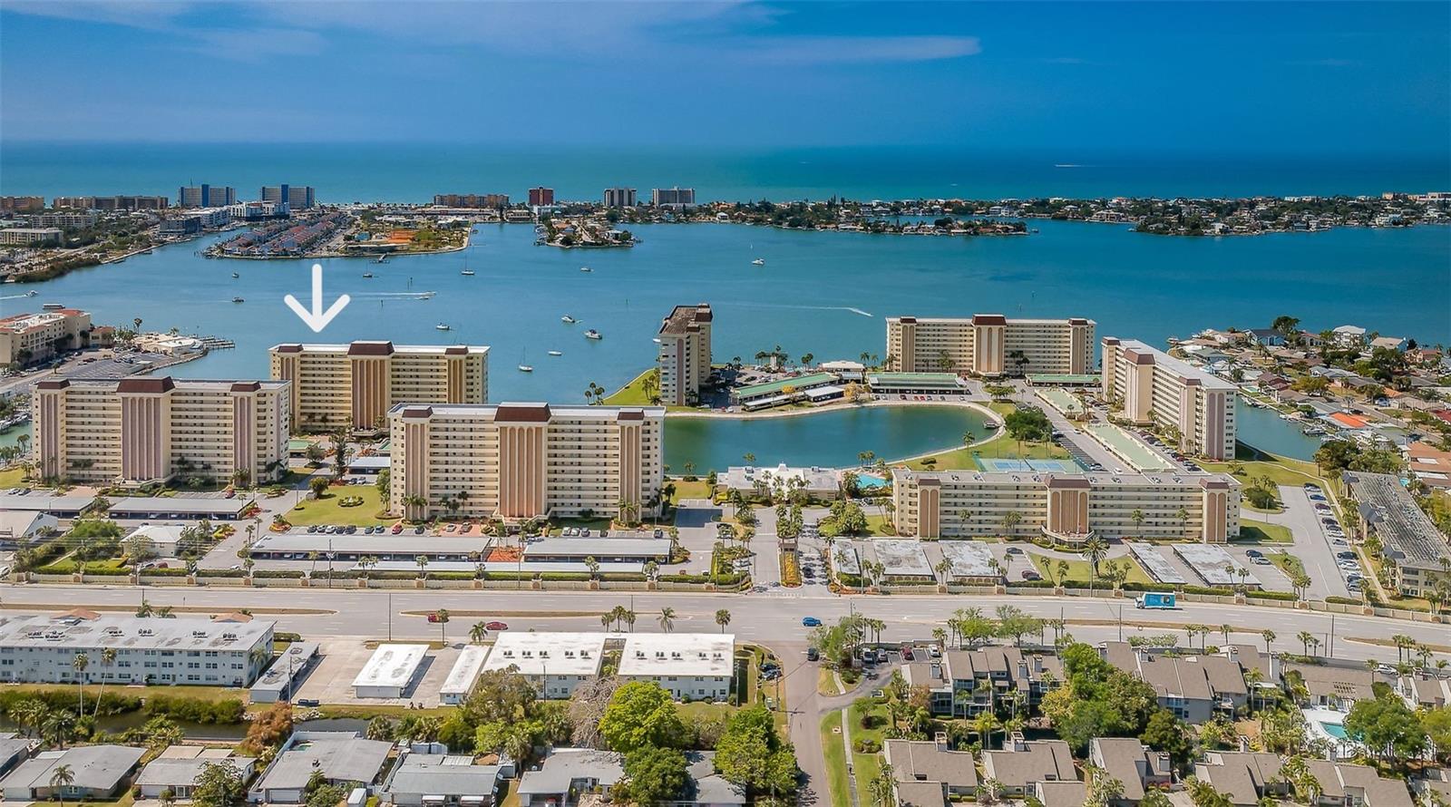 Aerial views of the Sea Towers community