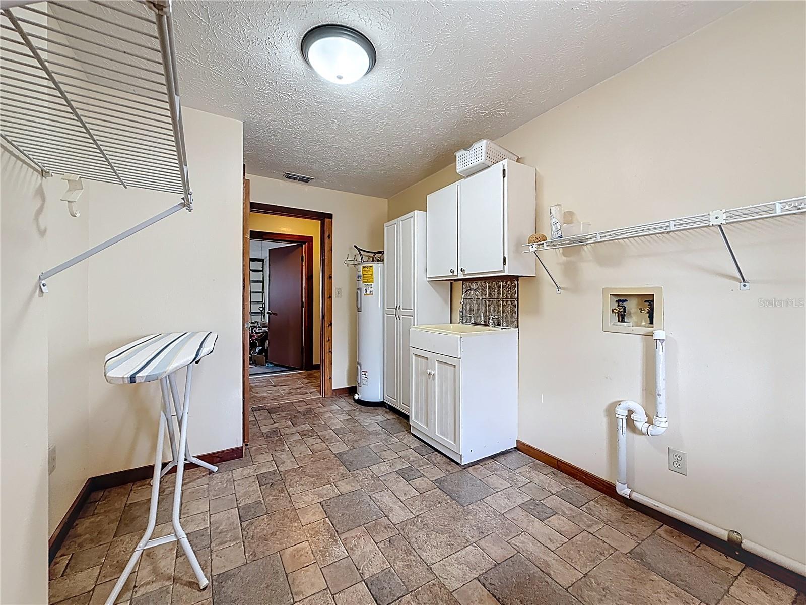 Large indoor laundry room