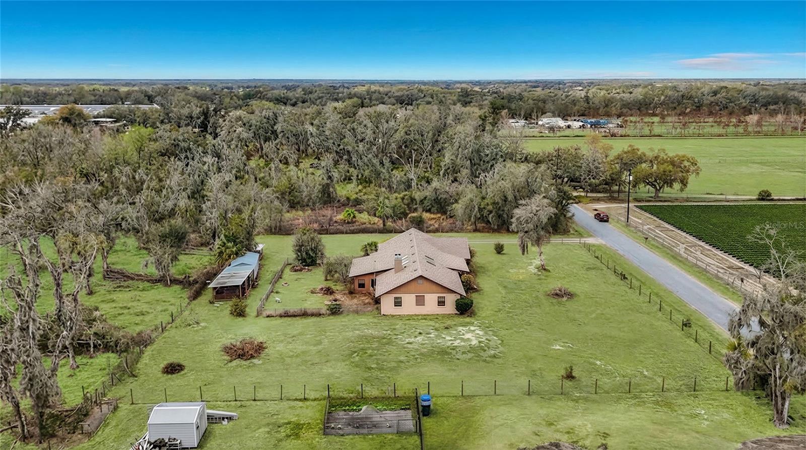 .89 of an acre double fenced. Private gate.