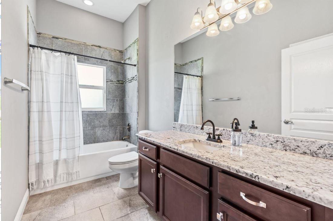 Hall Bath granite counter