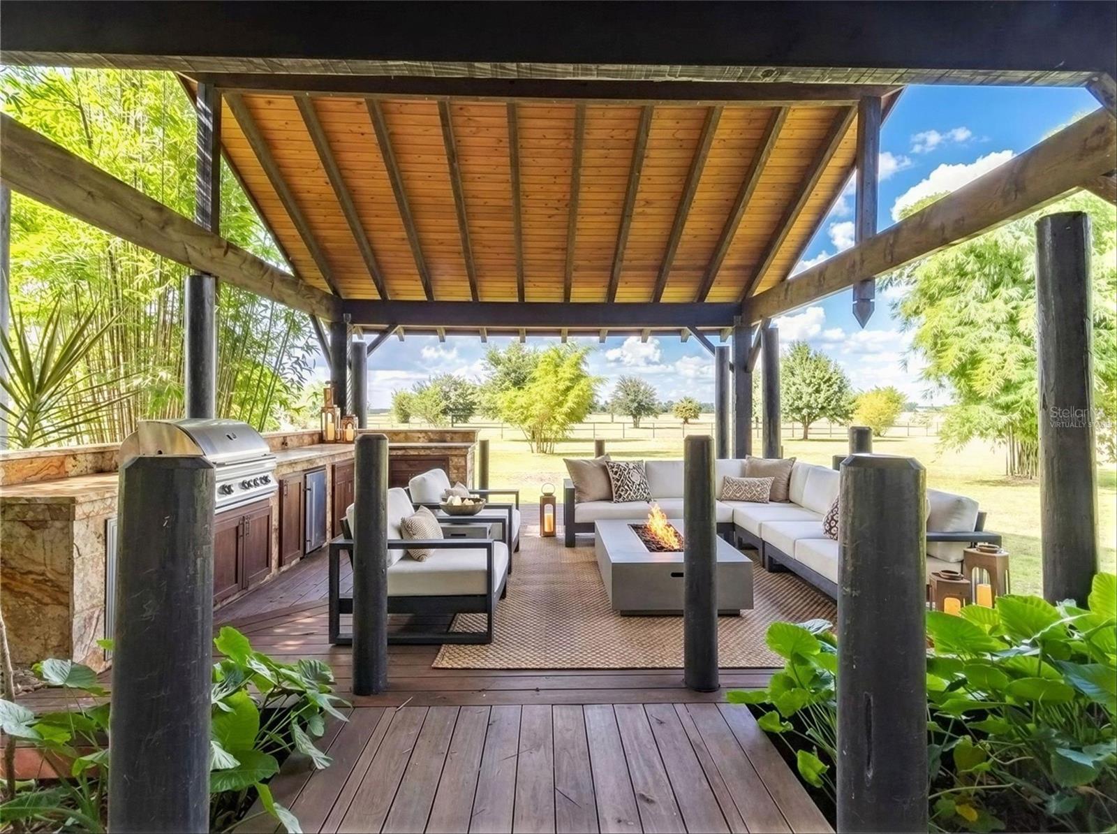 Virtually staged option showing addition of outdoor kit....not a current feature - but a possibility