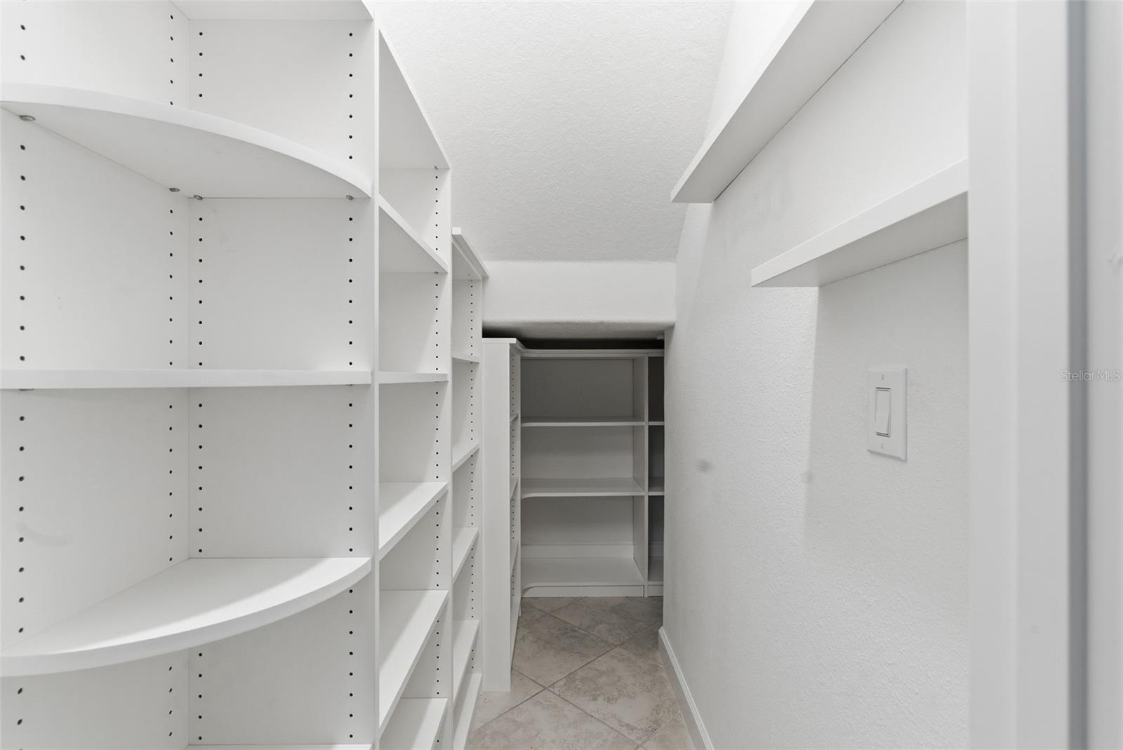 Under stairs storage with built in storage