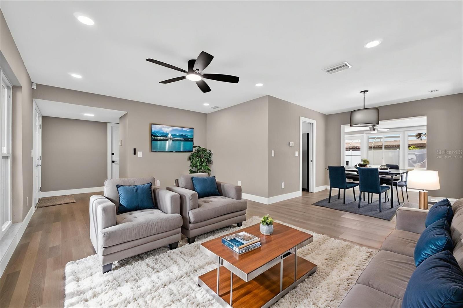 Here is an example of how you could set up your furnitute to make it so easy to move into. Virtually staged