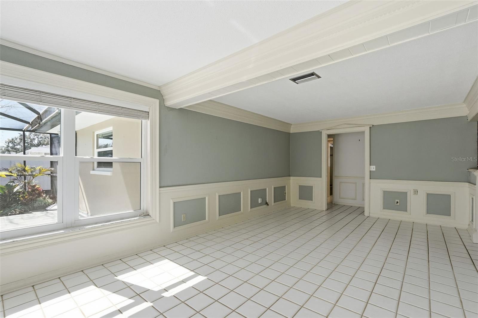 Family Room with Impact Windows