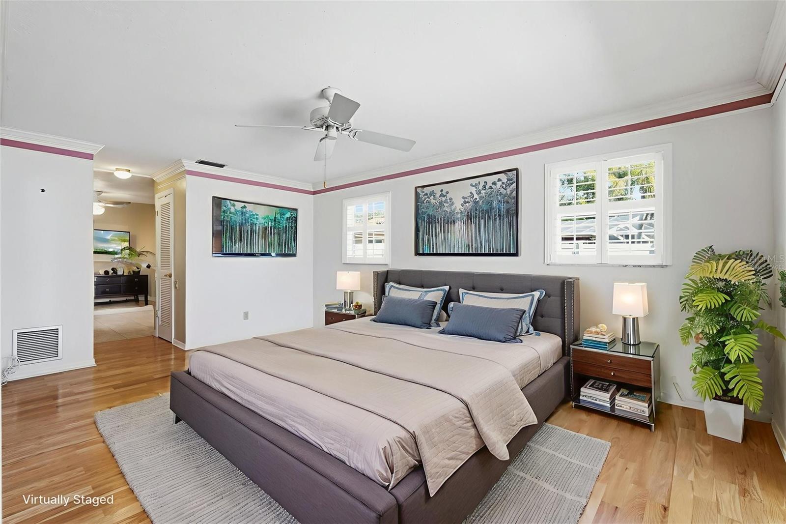 Primary Bedroom _ Virtually staged