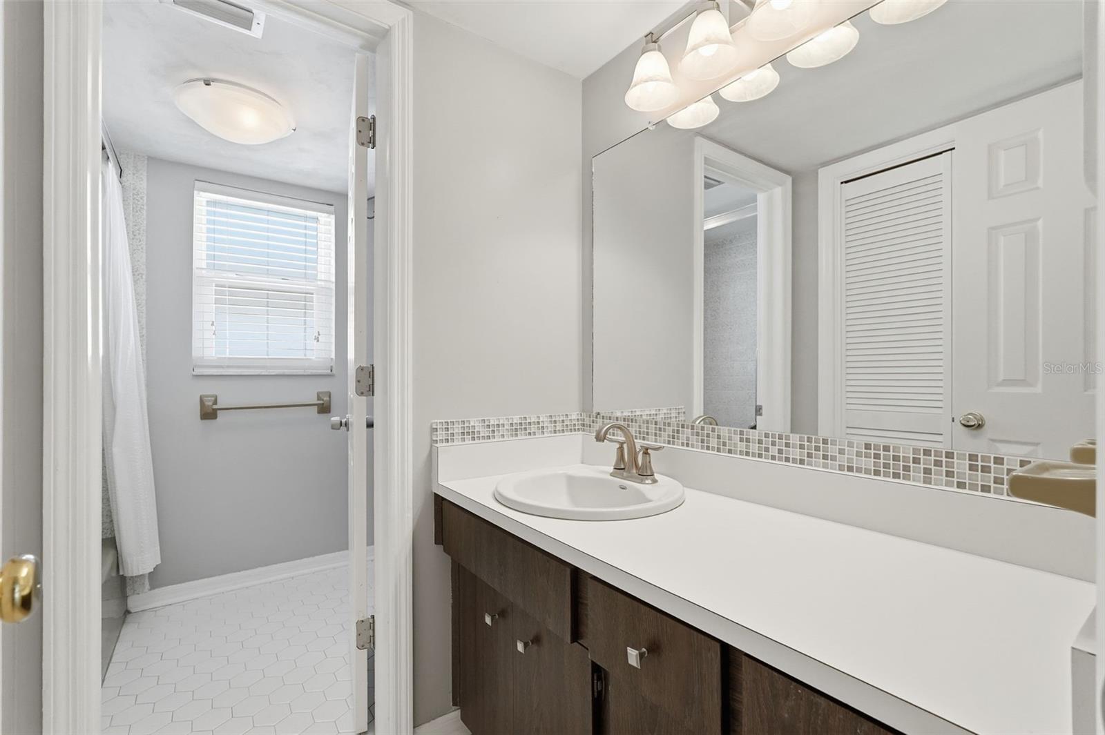 Hall Bath with Linen Closet