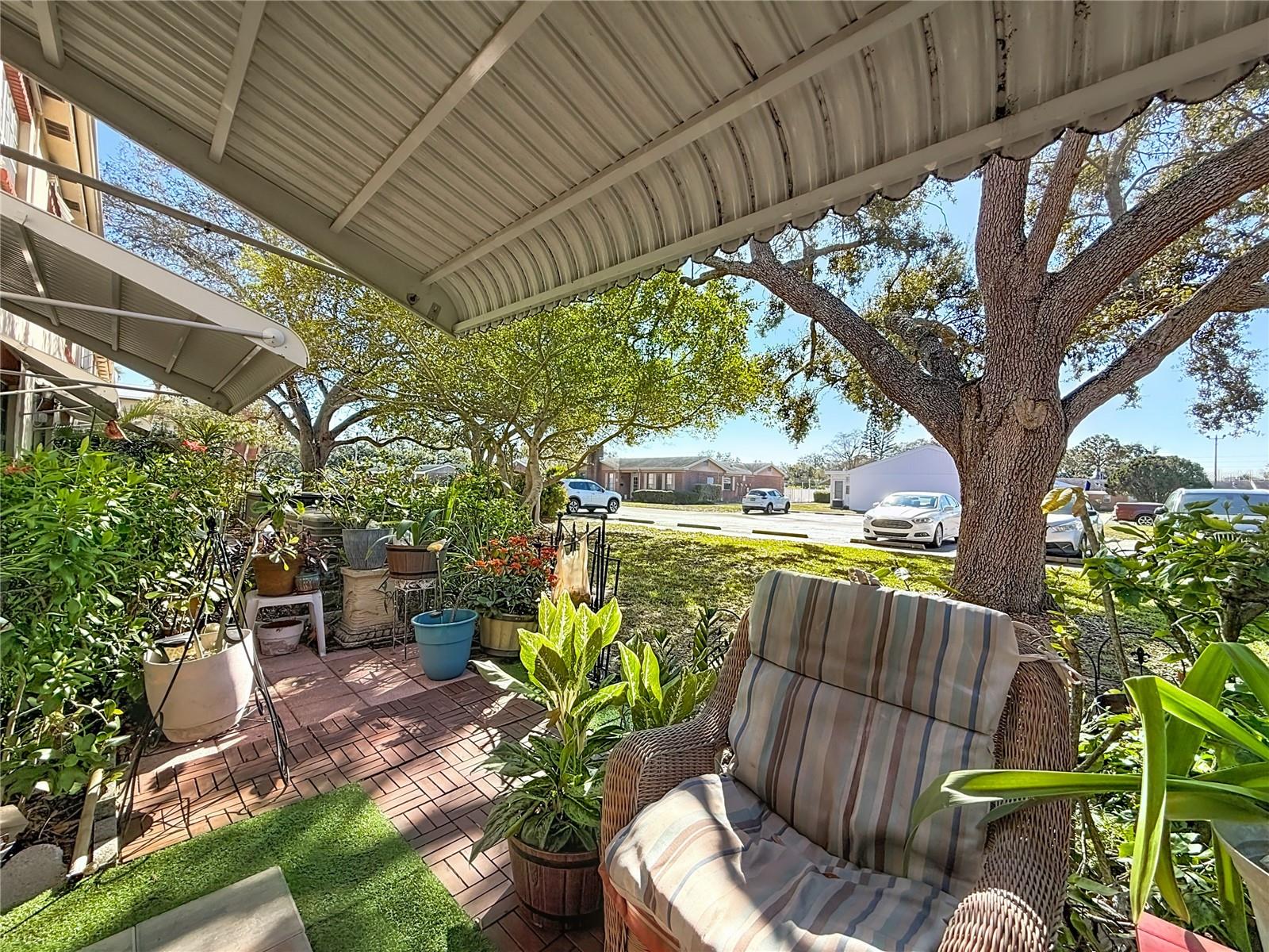 1020 85th Ave N no 119, back patio and garden