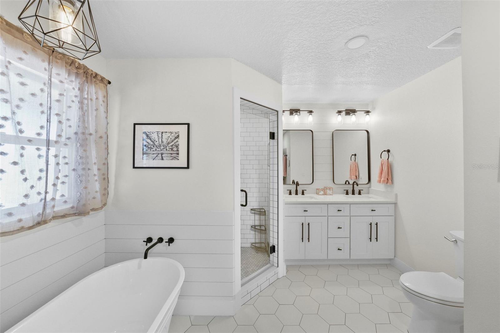 First floor primary bathroom