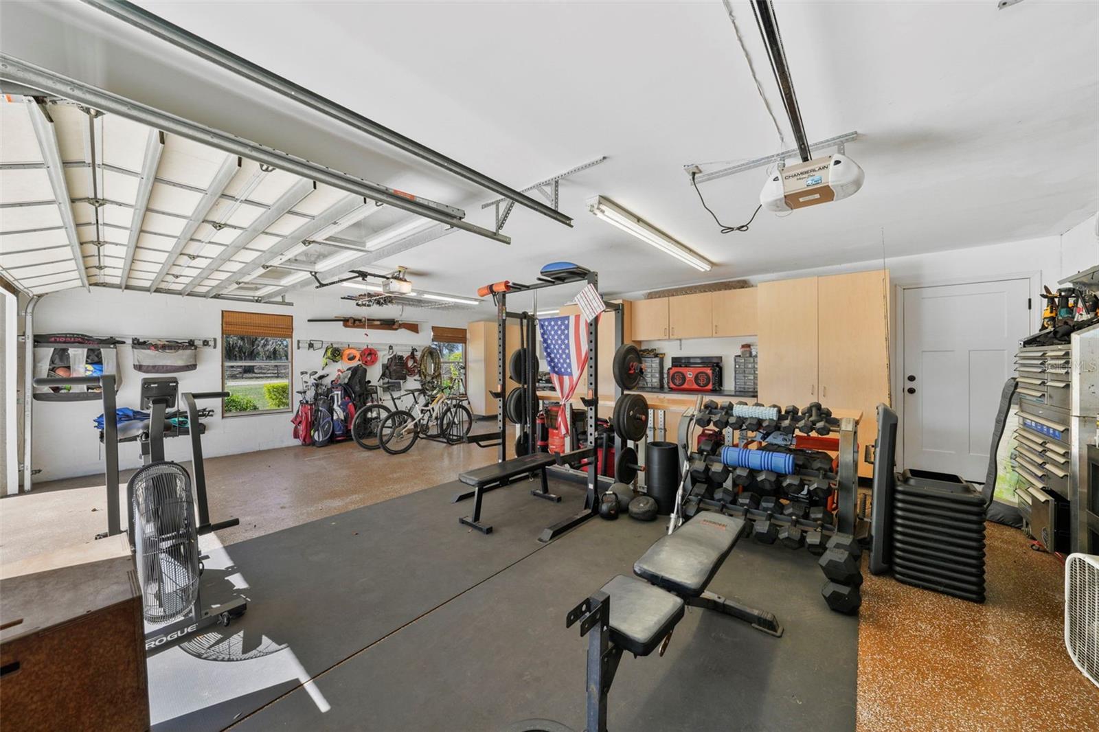 Garage has 2 doors- one to the walk through pantry and other to the mud room and 4th bath