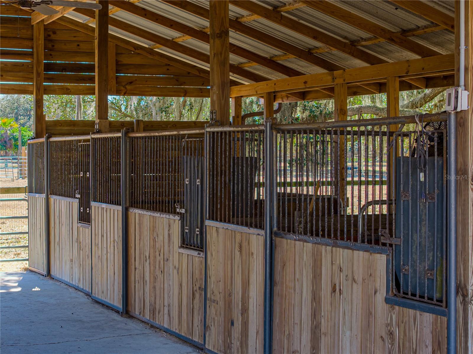 Barn has 4 stalls