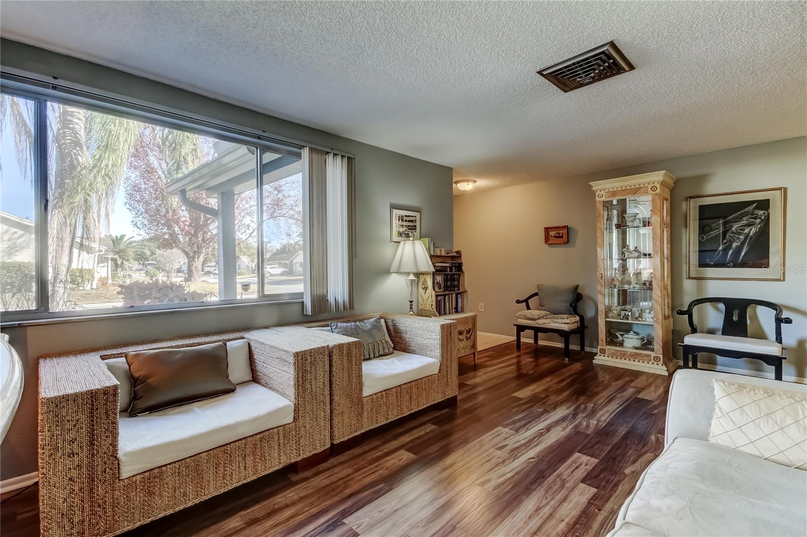 Living room area with lots of natural lighting