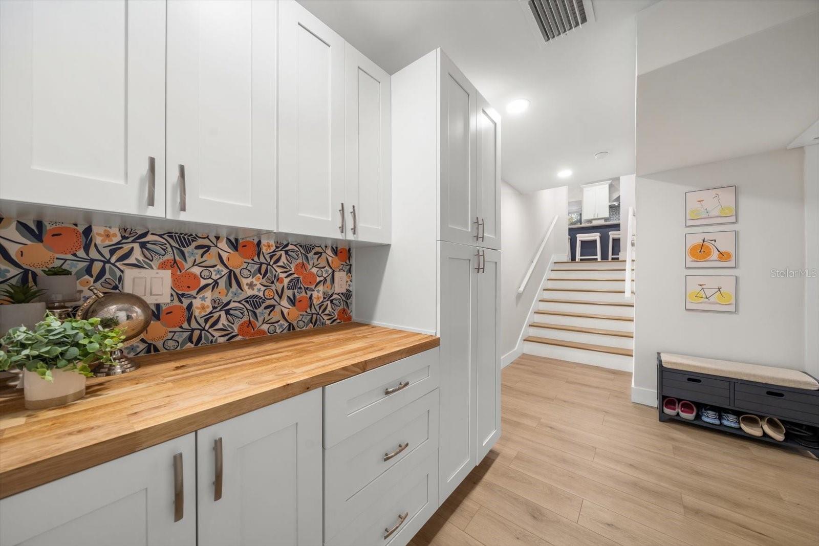 Downstairs flex space