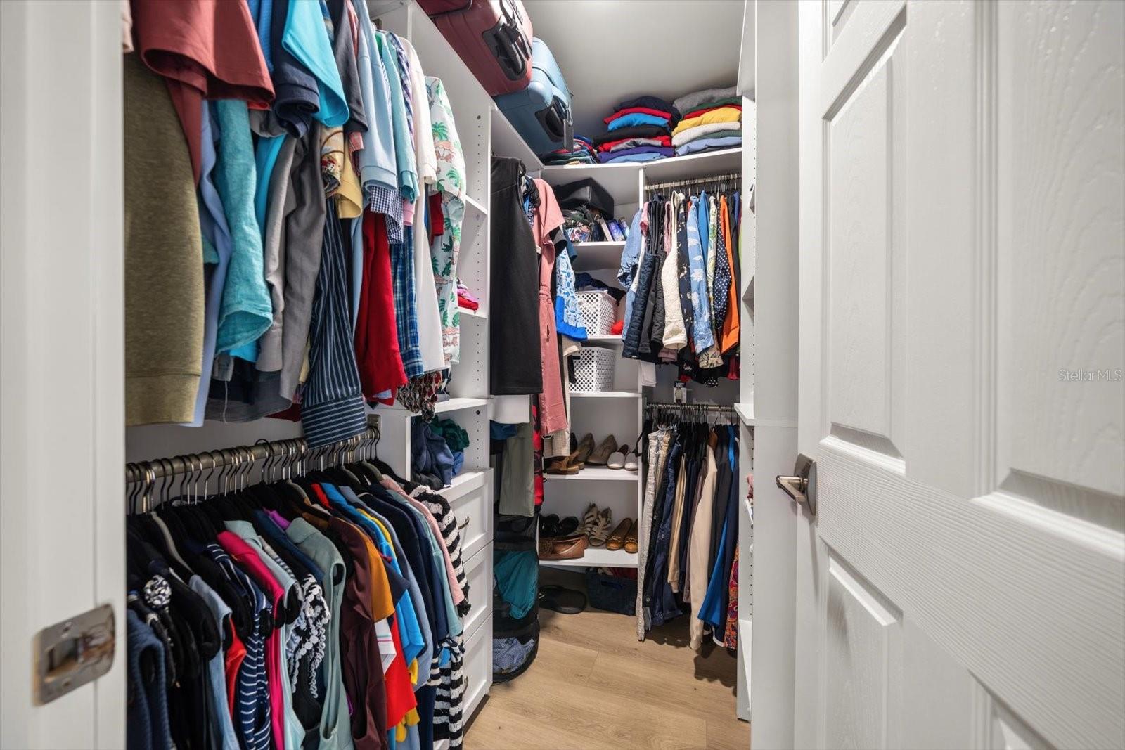 Primary closet