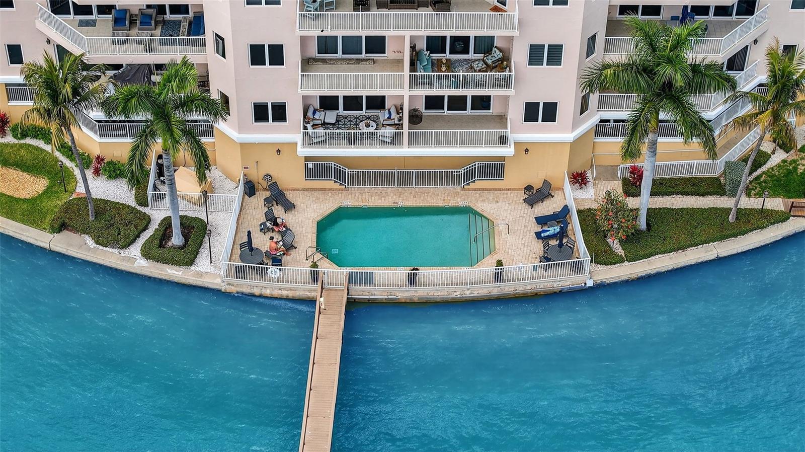 The community has a beautiful waterside pool to enjoy