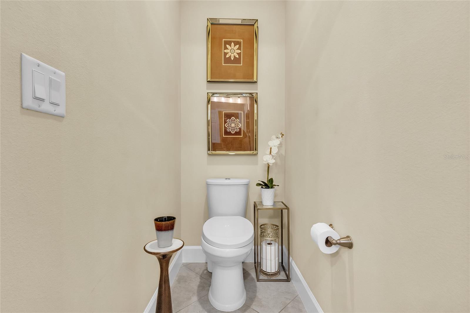 Private water closet.