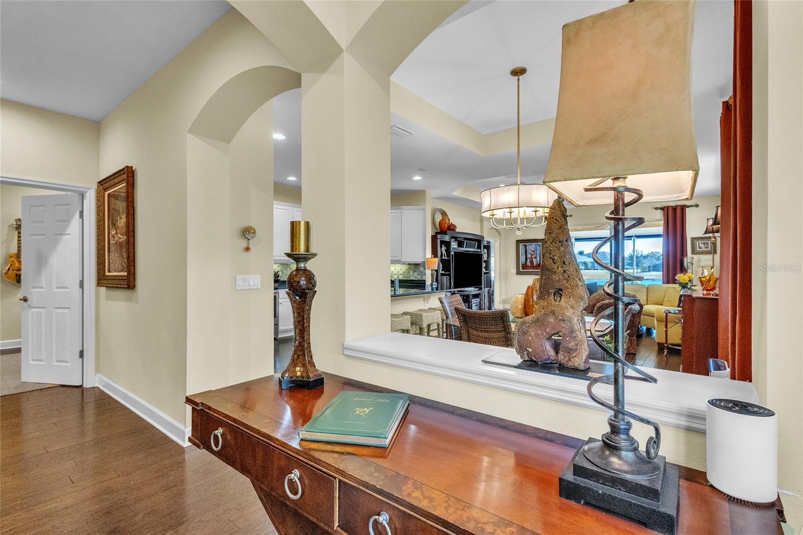 Graceful architectural features throughout.