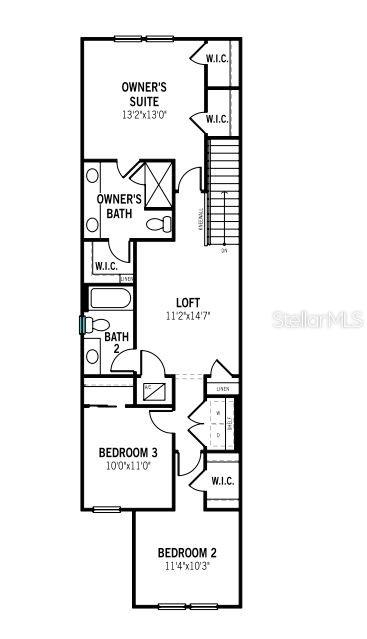 Second Floor End Unit