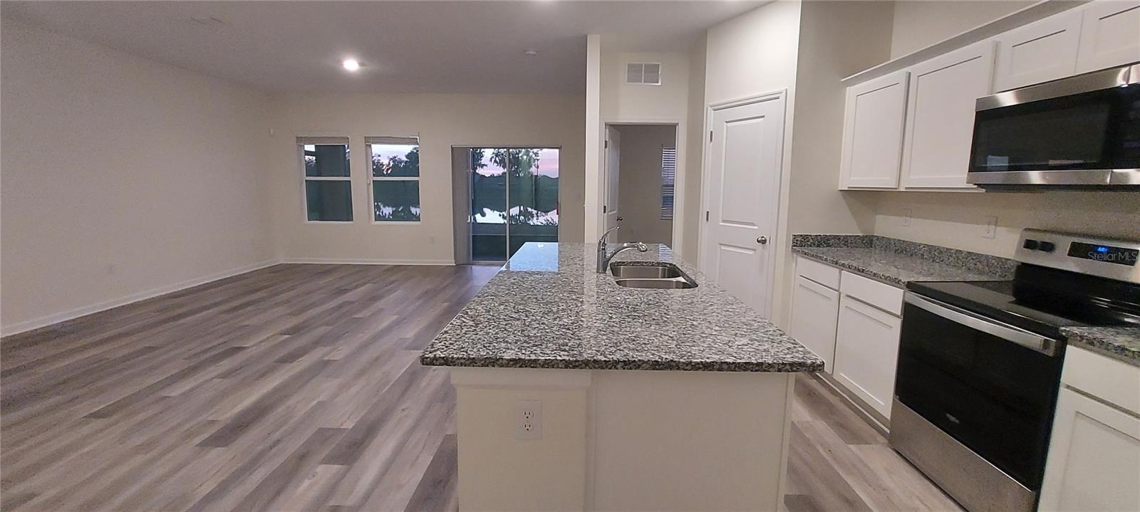 Family Room from kitchen corner