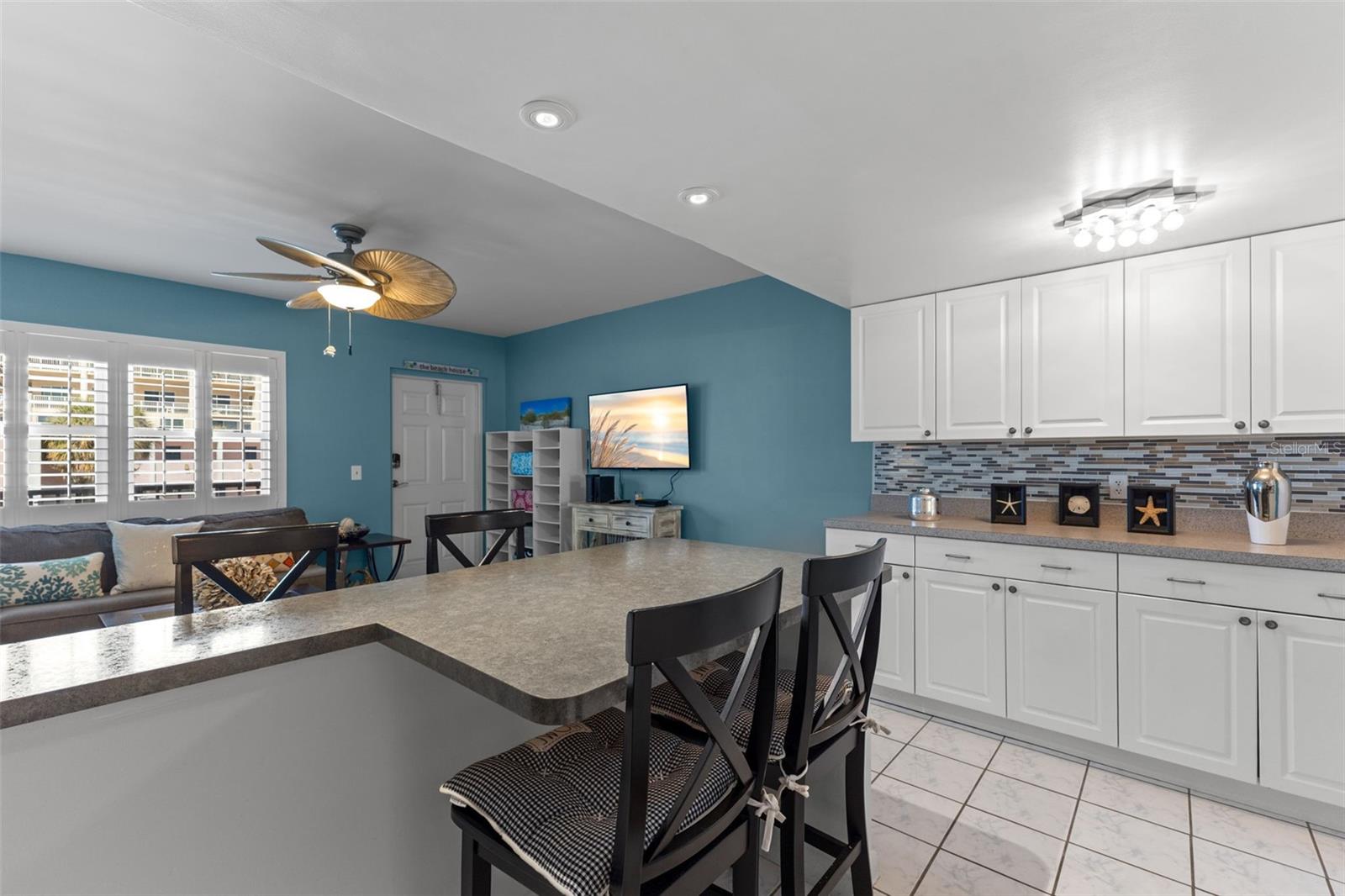 Bar area view to Living Room