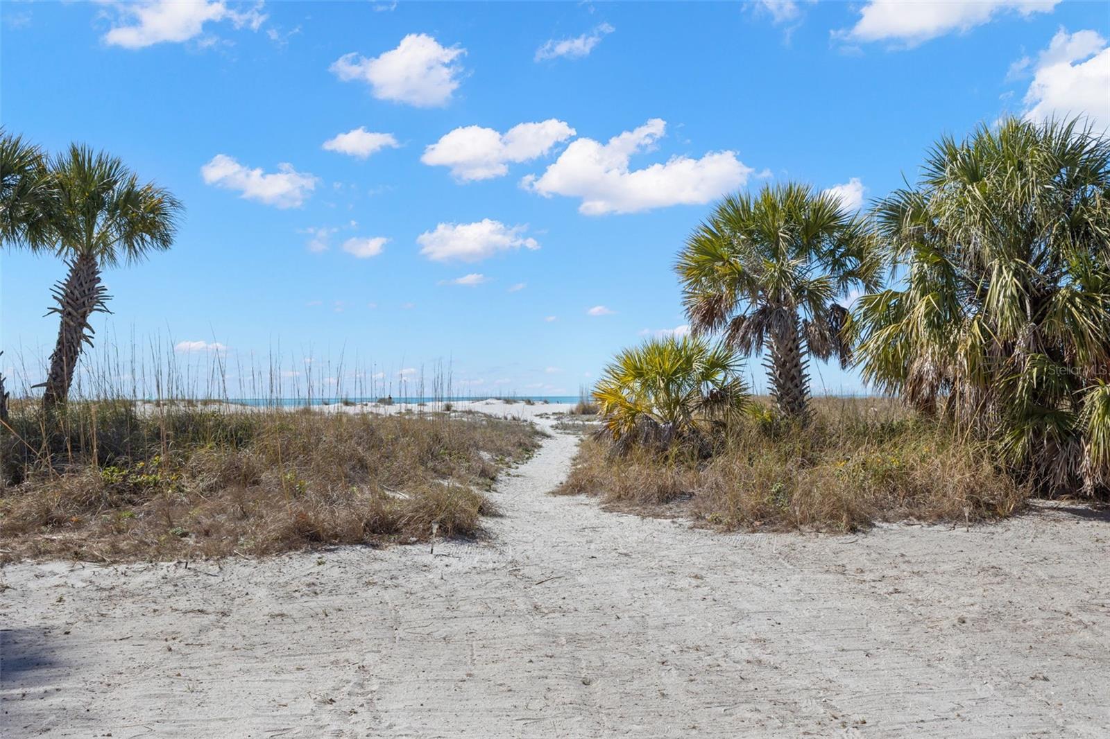 Beach walkway from unit