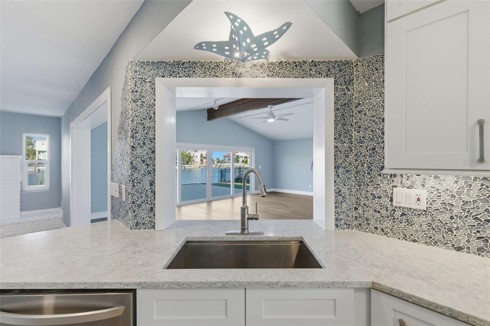 Kitchen, looking into the great room