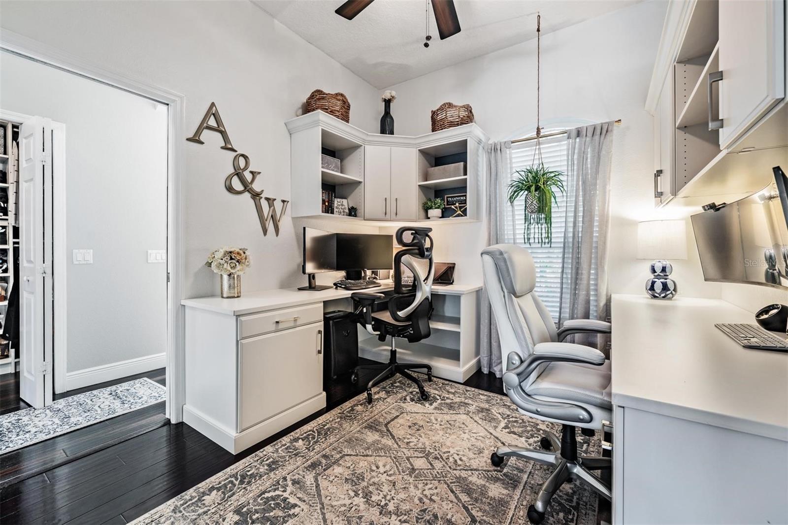 Office with Built Ins