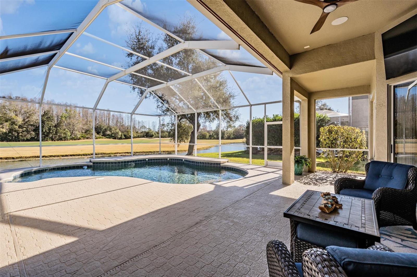 Pool View from Family Room Slider