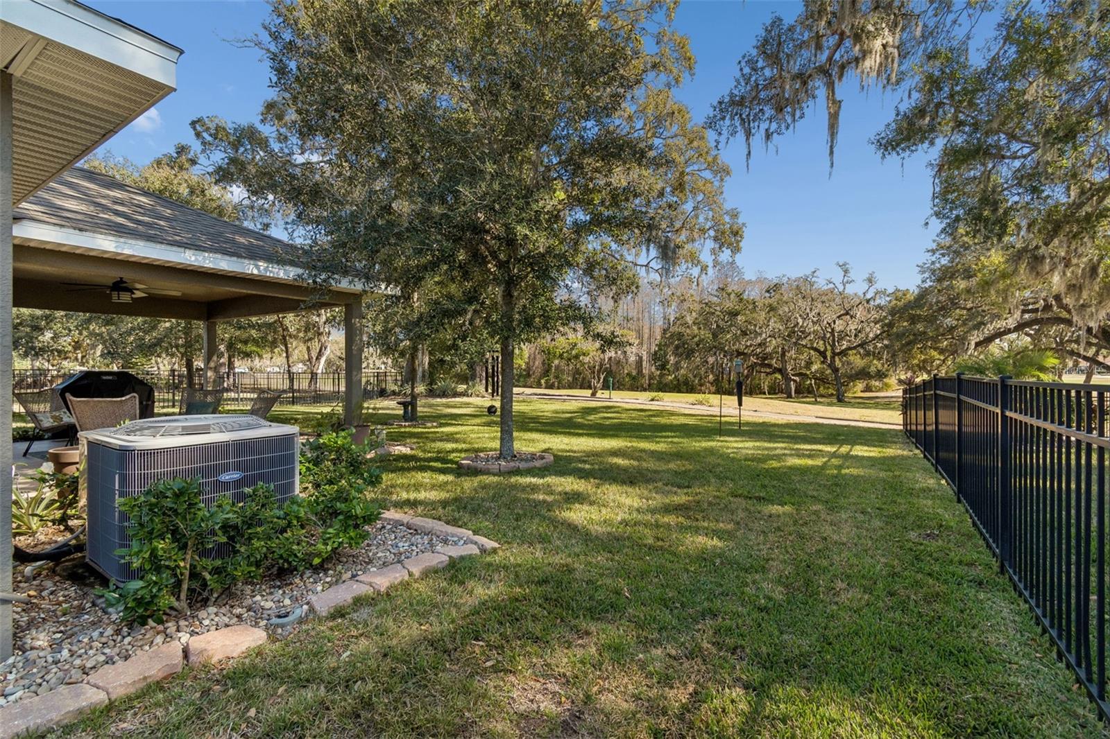 Backyard view of the golf course