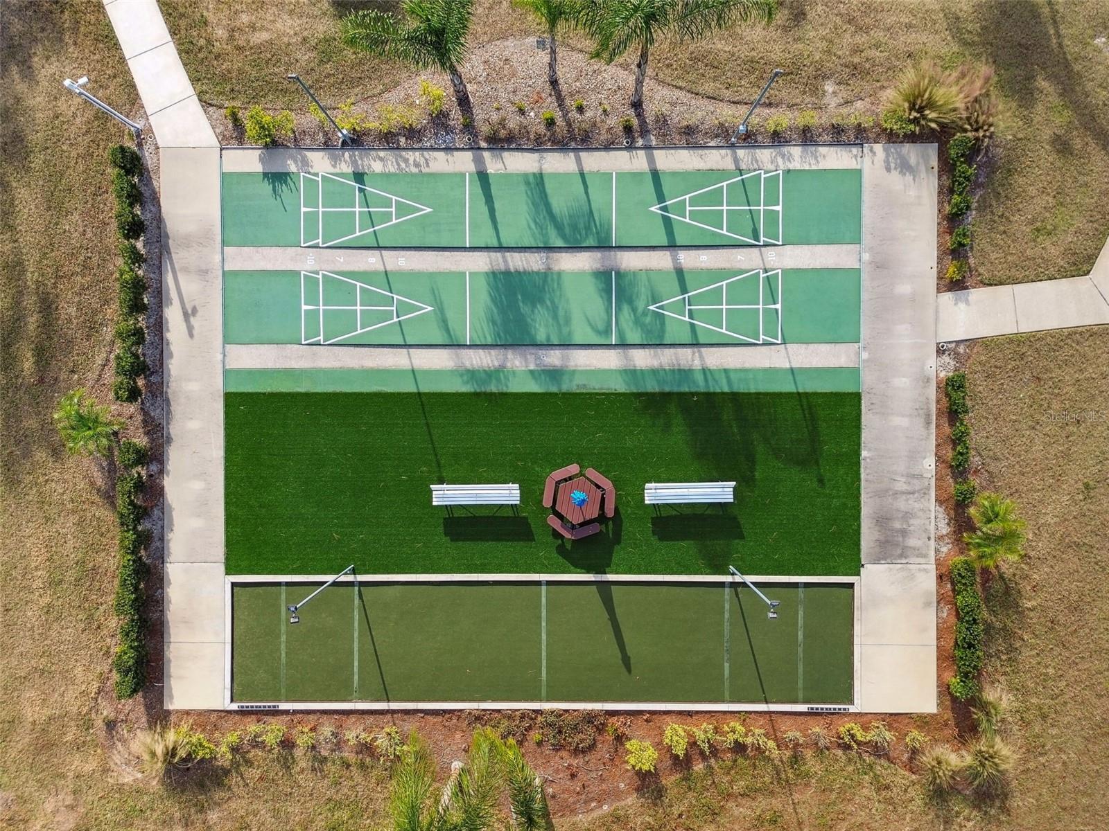 Shuffleboard and Bocce Ball