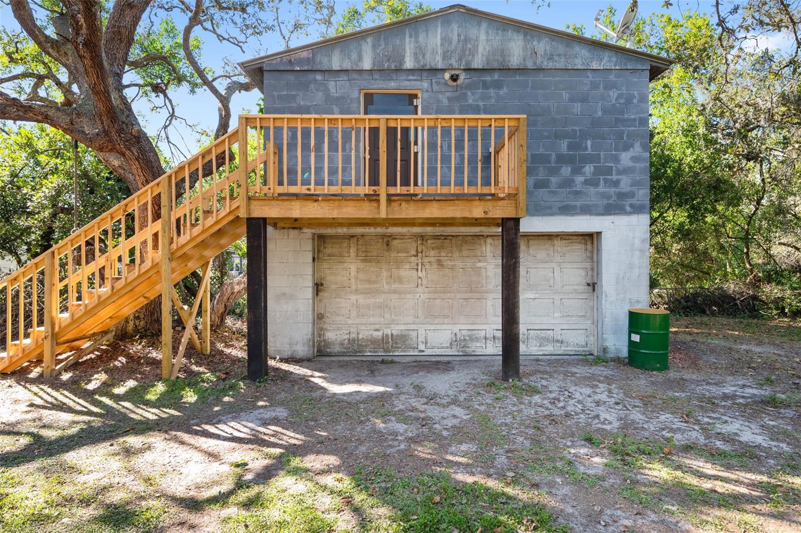Garage and apartment