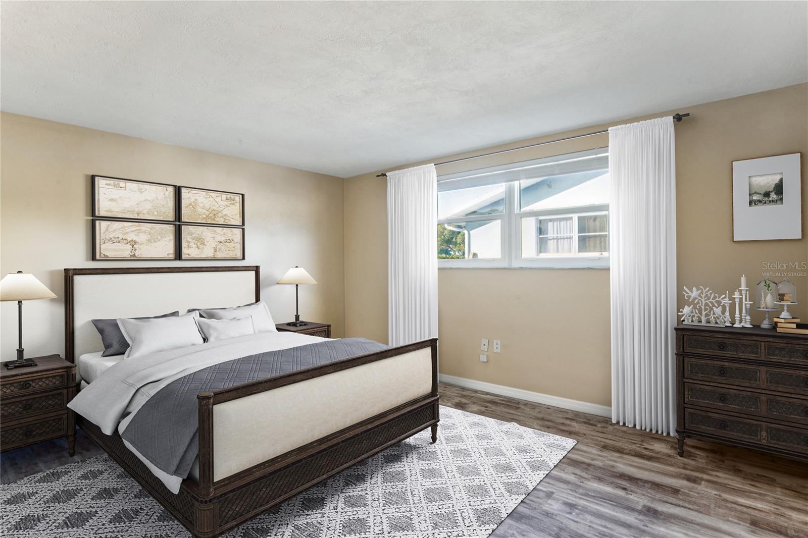 Virtually staged: 2nd bedroom