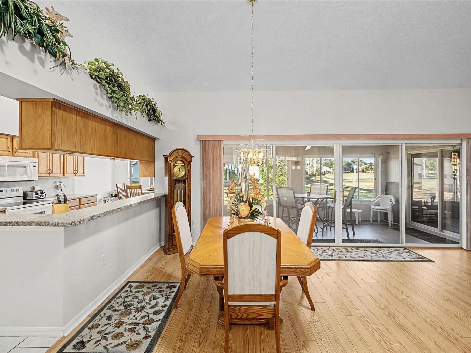 Dining Room overlooks Lanai