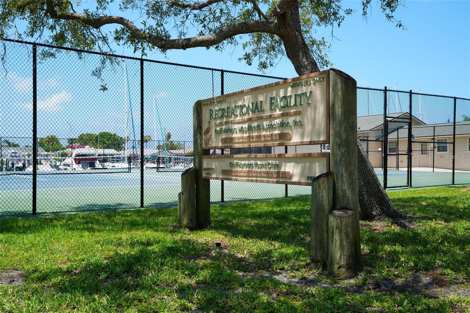 The Yacht Club is optional and has boat slips.